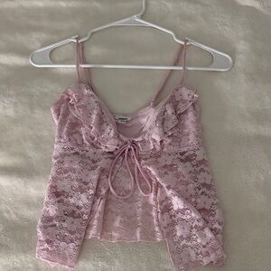 Pink Lace Top